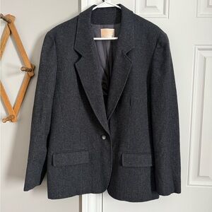 Pendleton Charcoal Wool Blazer